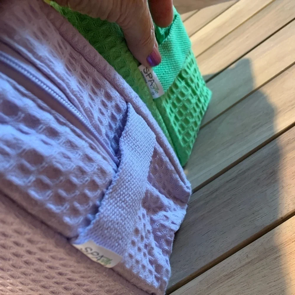 alpha phi sorority cosmetic spa bags two bags total